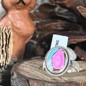 925 Sterling Cotton Candy Turquoise ring